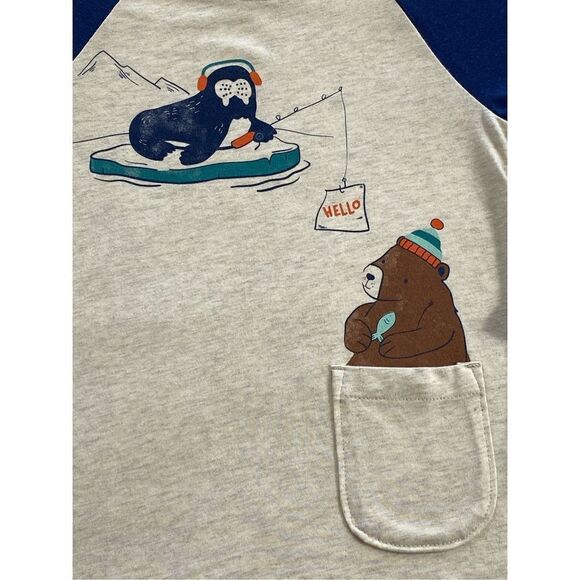 Carter’s Boys 4T Walrus Bear Long Sleeve Tee - Picture 3 of 8